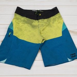 Billabong Platinum X boardshorts - teal/yellow